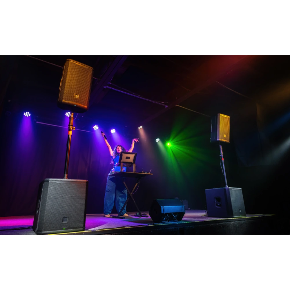 JBL Pro Connect uygulaması ile uzaktan kontrol edilen JBL PRX918XLF subwoofer