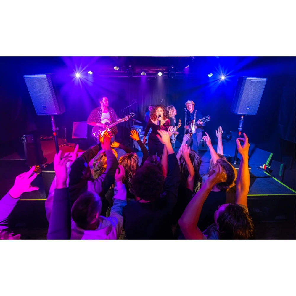 JBL Pro Connect uygulaması ile uzaktan kontrol edilen JBL PRX912 hoparlör