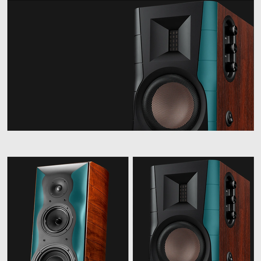 HiVi Swans D200'ün İzodinamik Ribbon Tweeter ve 5 inç Metal Mid-bass sürücüsü