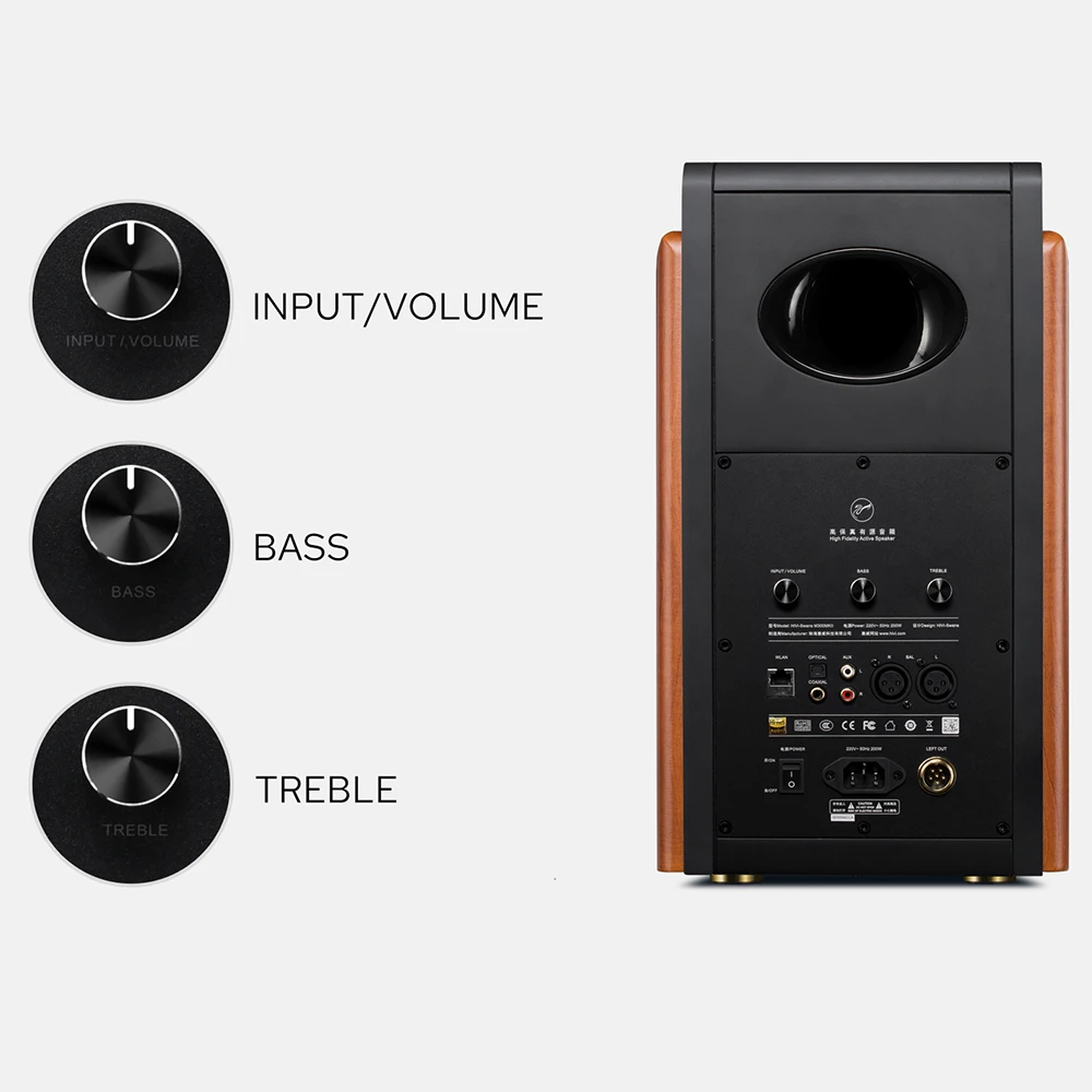 HiVi Swans M300MKII'nin 3-yollu elektronik crossover yapısı ve izodinamik ribbon tweeter'ı