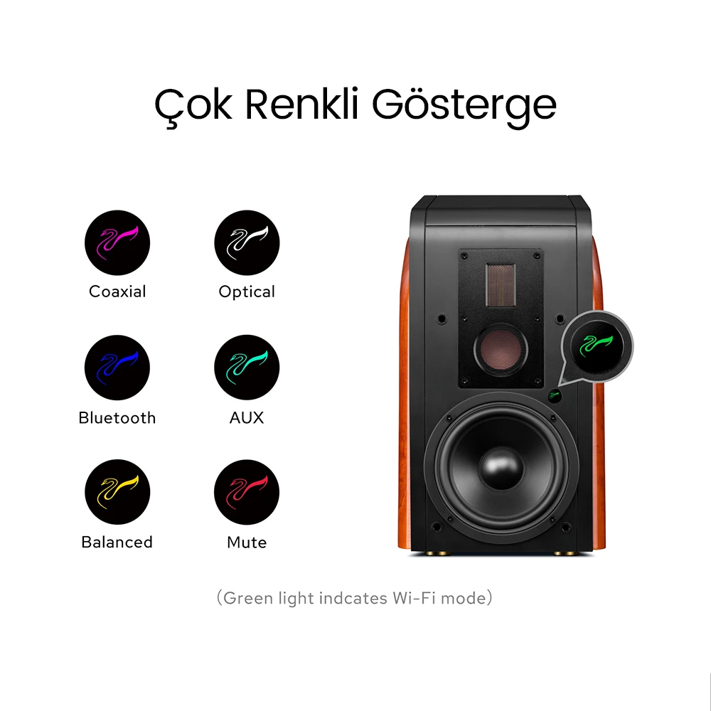 HiVi Swans M300MKII'nin premium alüminyum uzaktan kumandası