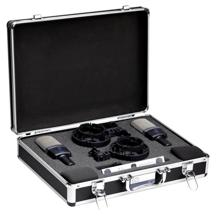 AKG C214 Matched Pair İkili Condenser Stüdyo Mikrofon Seti