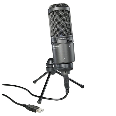 Audio-Technica AT2020USB+ USB Yayıncı Gamer Bilgisayar Condenser Mikrofon - 1