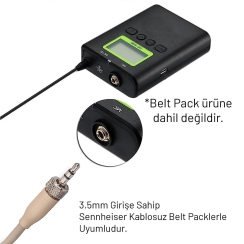 AV JEFE VH-14SK Headset Kafa Tipi Mikrofon (Kablosuz Mikrofon Seti İçin) - 2