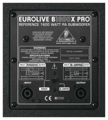 Behringer Eurolive B1800X PRO 1800 Watt Pasif Subbass - 2
