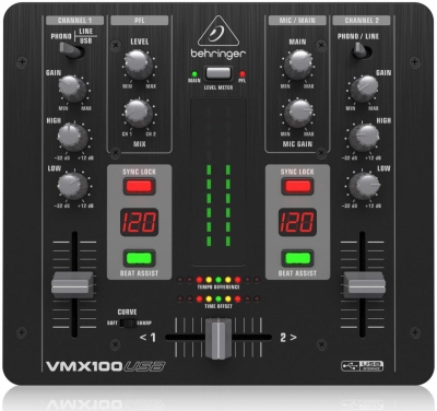 Behringer VMX1000USB 2 Kanal DJ Mikseri - 1