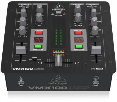 Behringer VMX1000USB 2 Kanal DJ Mikseri - 3