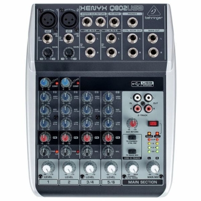 Behringer XENYX Q802USB 8 Kanal Usb Mikser - 1