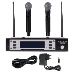 Decon DM-520EE Dijital ÇİFT EL Tipi Telsiz Kablosuz Mikrofon - 1