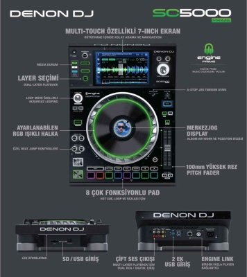 Denon DJ DN-SC5000 Prime Media Player - 3