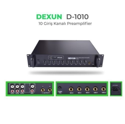 Dexun D-1010 USB’li Preamplifier Anons Sistemi - 1