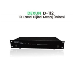 Dexun D-112 10 KANAL DİJİTAL MESAJ ÜNİTESİ 10 SES KAYDI - Dexun