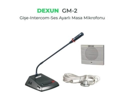 Dexun İnterkom Gişe Ses Ayarlı Masa Mikrofonu GM-2 - 1