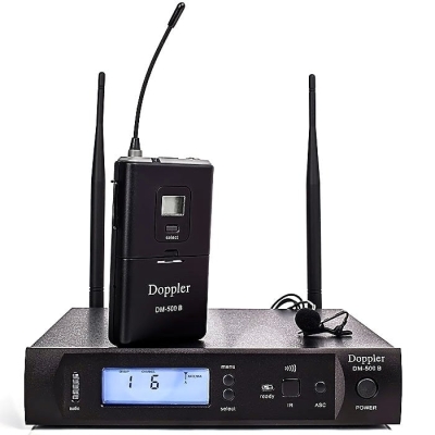 Doppler DM500B UHF Dijital Tek Yaka Telsiz Kablosuz Mikrofon - 1