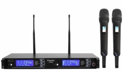 Doppler DM802 UHF Dijital Telsiz Çift EL Kablosuz Mikrofonu - Doppler