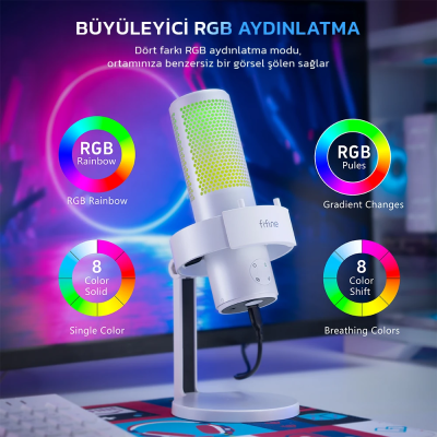 Fifine Ampligame A9 USB Oyuncu Yayıncı Bilgisayar Mikrofon - 13