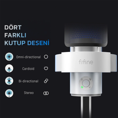 Fifine Ampligame A9 USB Oyuncu Yayıncı Bilgisayar Mikrofon - 14