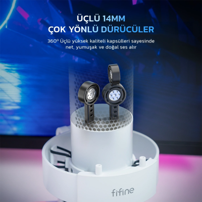 Fifine Ampligame A9 USB Oyuncu Yayıncı Bilgisayar Mikrofon - 12