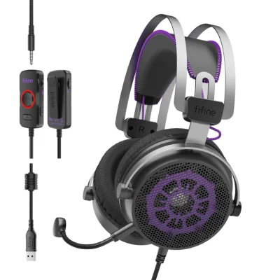 Fifine Ampligame H18 Mikrofonlu Oyuncu & Yayıncı Kulaklığı - 3