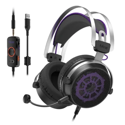 Fifine AmpliGame H18V 7.1 Surround Open-Back Oyuncu Kulaklığı - 1