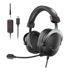 Fifine Ampligame H9 Mikrofonlu 7.1 Oyuncu Bilgisayar Yayıncı RGB Kulaklık - Fifine