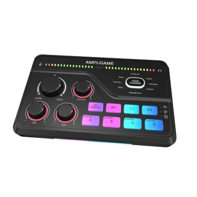 Fifine Ampligame SC8 USB Oyuncu Ses Mikseri - 1