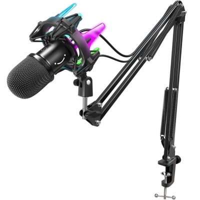 Fifine Amplirocket K651 USB Dinamik Mikrofon - Youtuber - Twitch - Oyuncu - Yayıncı - Bilgisayar Mikrofonu - 1