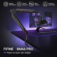 Fifine BM66PRO RGB Masaüstü Yayıncı Mikrofon Standı - 4