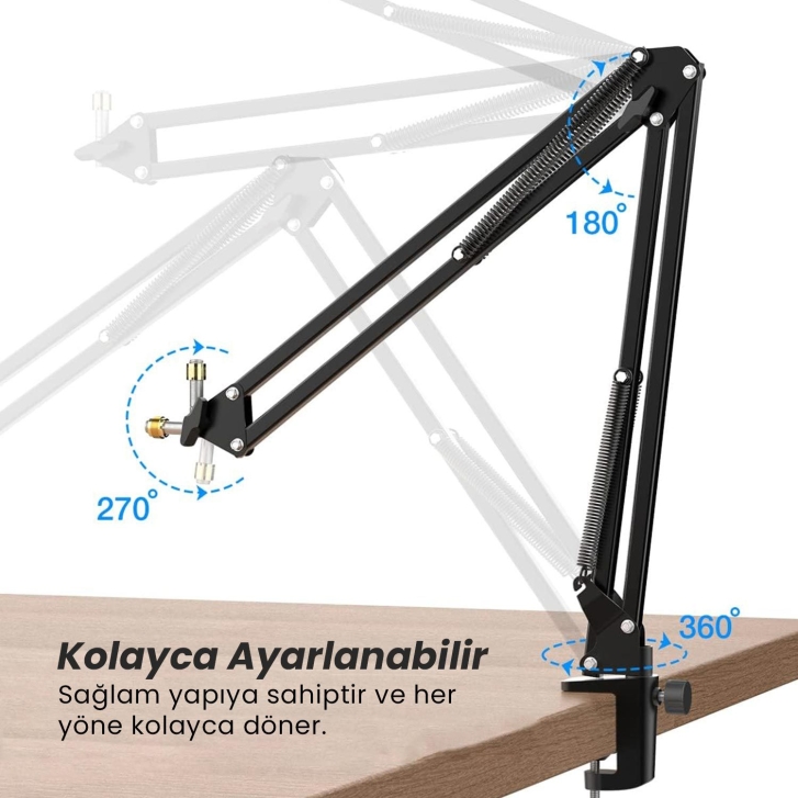 Fifine CS1 Masa Tipi Mikrofon Standı Ayaklığı 