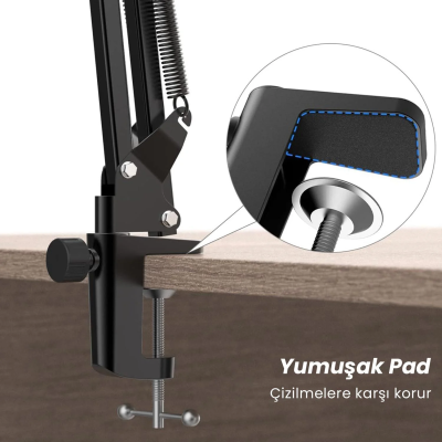 Fifine CS1 Masa Tipi Mikrofon Standı - Mikrofon Sehpası 35x35cm - 5