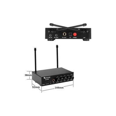 Fifine K036 Çift El Tipi Telsiz Kablosuz Mikrofon - 2