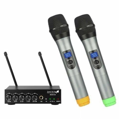 Fifine K036 Çift El Tipi Telsiz Kablosuz Mikrofon - 3