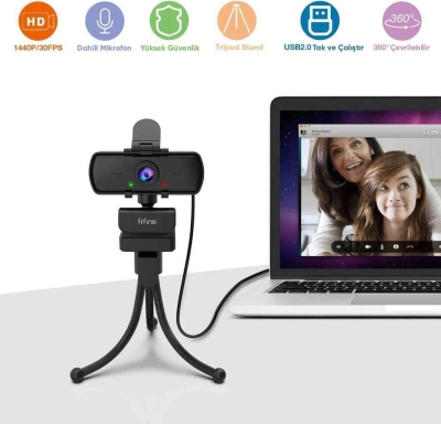 Fifine K420 2K HD Yayıncı - PC - OBS - Zoom - Skype - Bilgisayar Kamerası - 3