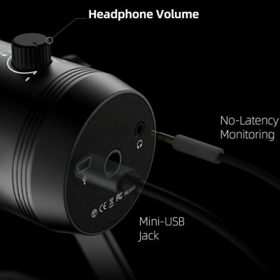 Fifine K690 USB Condenser Mikrofon Twitch - Bilgisayar - PC - Yayıncı - Gamer - Podcast - 6