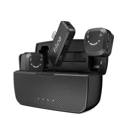 Fifine M12 USB-C Şarj Kutulu Kablosuz Yaka Mikrofonu Sistemi - 3