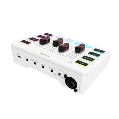 Fifine SC3 USB Stüdyo Kayıt Ses Kartı - Efektli Canlı Yayın Mikseri - 9