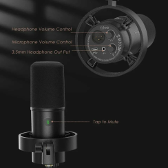 Fifine T688 USB XLR Dinamik Stüdyo Mikrofonu Seti - 7
