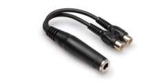 Hosa 1/4'' TS (F) <-> Dual RCA (F) Y-kablo - Hosa