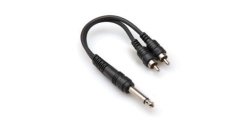 Hosa 1/4'' TS (M) <-> Dual RCA (M) Y-kablo - Hosa