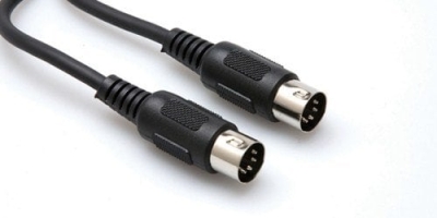 Hosa 5-pin DIN (M) <-> 5-pin DIN (M) MIDI kablosu, 90 cm. - 1