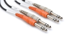 Hosa Dual 1/4'' TRS (M) - 1/4'' TRS (M) Balanslı kablo 1 mt. - Hosa