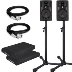 JBL 305P MK2 Monitör Hoparlör + Hoparlör Standı + Hoparlör Süngeri + Kablo Seti - JBL