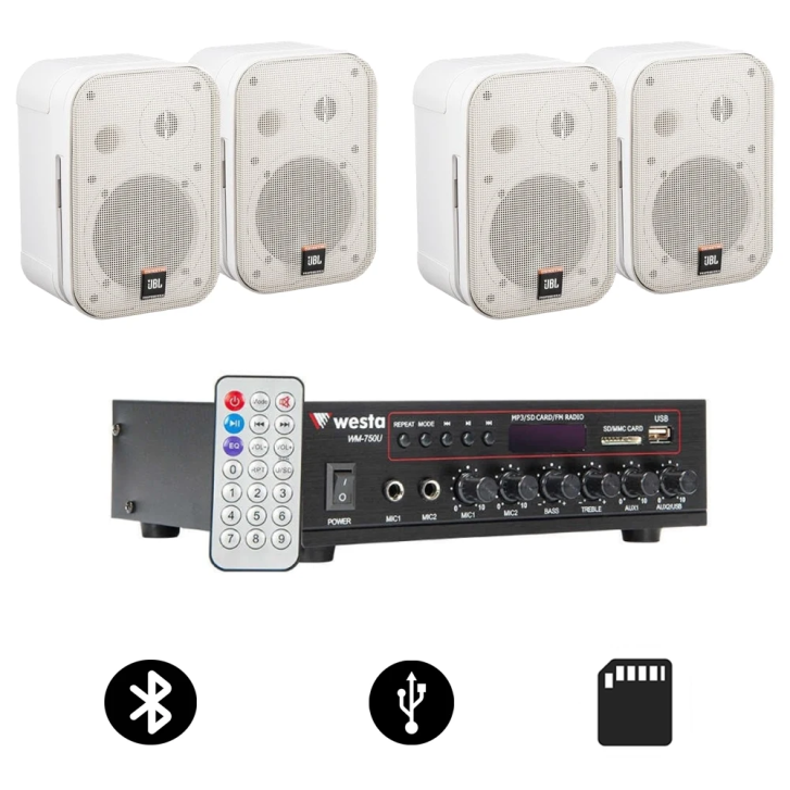 JBL Control 1 Pro Kafe ve Mağaza Ses Sistemi Paketi