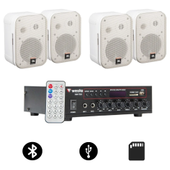 JBL Control 1 Pro Kafe ve Mağaza Ses Sistemi Paketi (4'lü Set) - 2