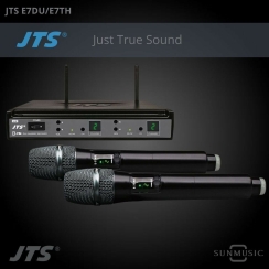 JTS E7DU E7TH Çift El Kablosuz Mikrofon - 1