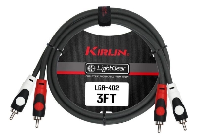 Kirlin LGA4023MBK 2 RCA Plug / 2 RCA Plug 3 Metre Kablo - 4