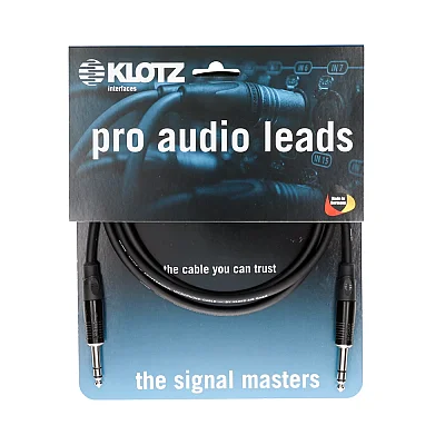 Klotz 3 Metre TRS-TRS Balanced Profesyonel Ses Kablosu - 1