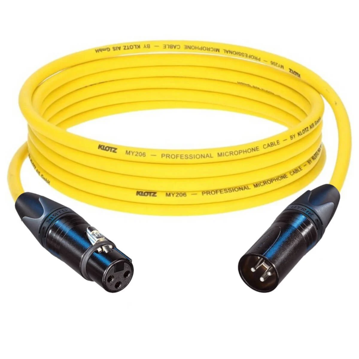 Klotz Neutrik XLR - XLR Bakır Balanslı Hoparlör Mikrofon Kablosu (Made In Germany) Yeşil