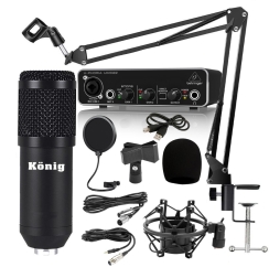 König BM800 Mikrofon + Behringer UMC22 Ses Kartı Paketi - 1
