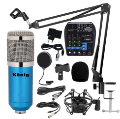 König BM800 Mikrofon + K200 Ses Kartlı Mikser Kayıt Paketi - 2